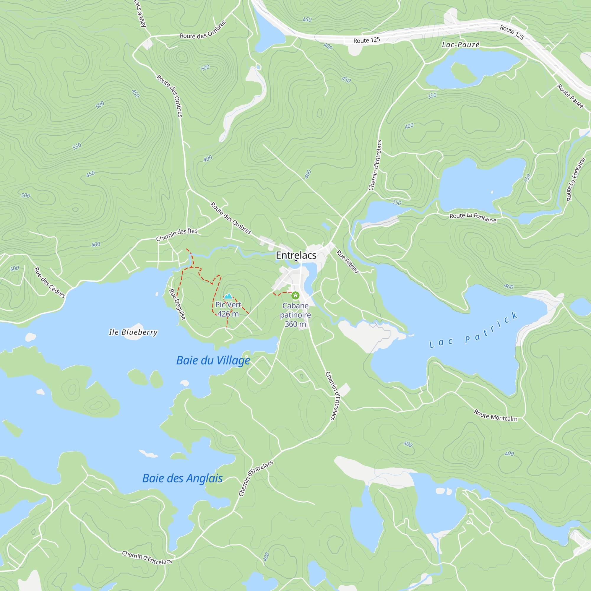 Cabane patinoire map