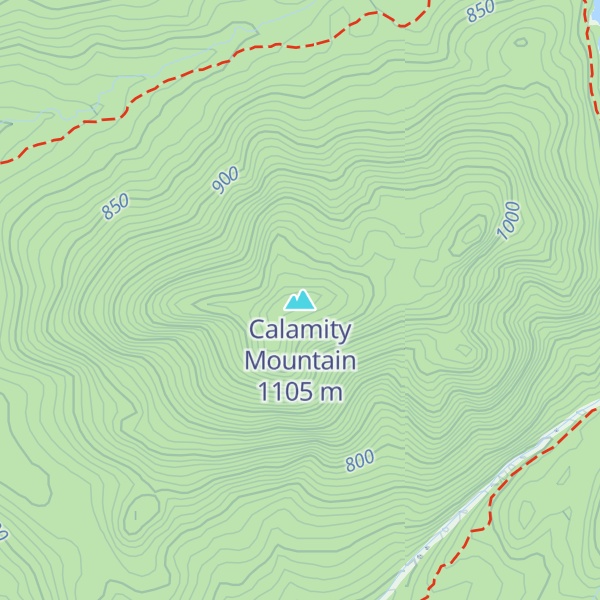 Map of Calamity Mountain