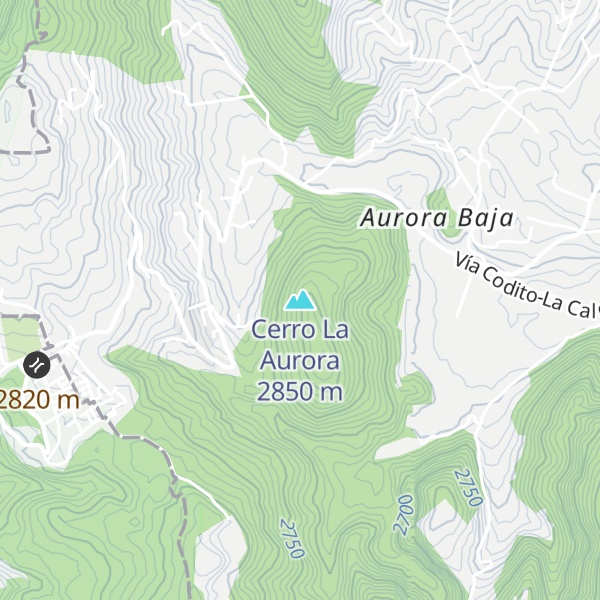 Map of Cerro La Aurora