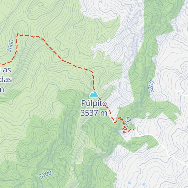 Map of Púlpito