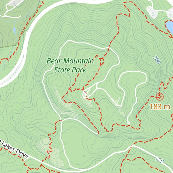 Map of Bear Mountain