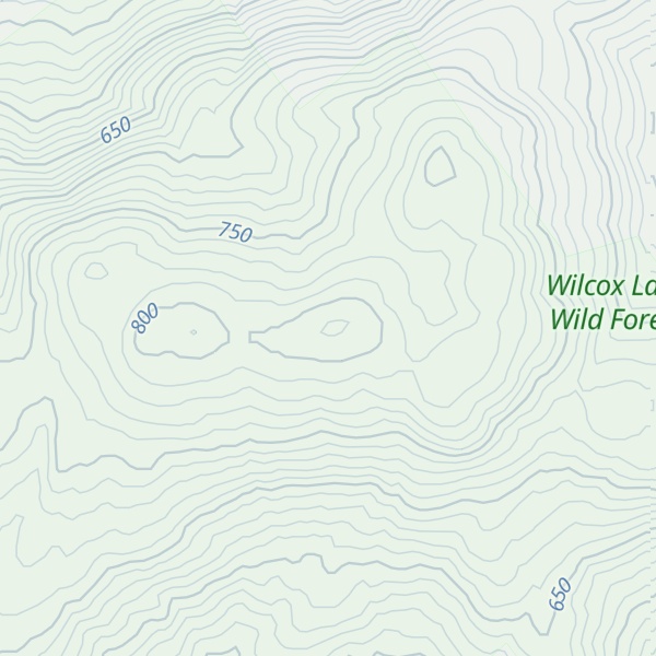 Map of Thompson Mountain
