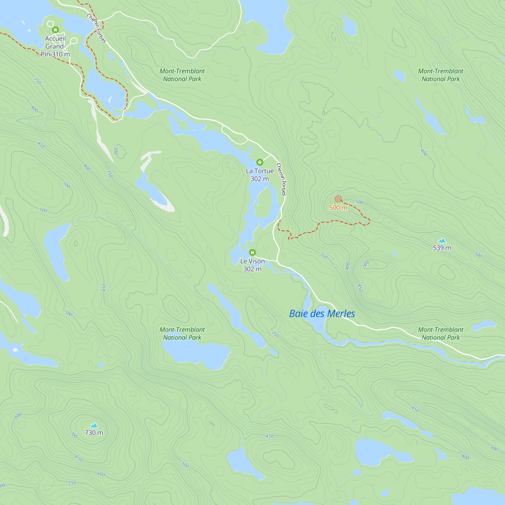 Le Vison map