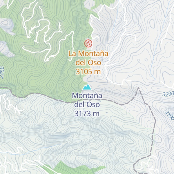 Map of Montaña del Oso