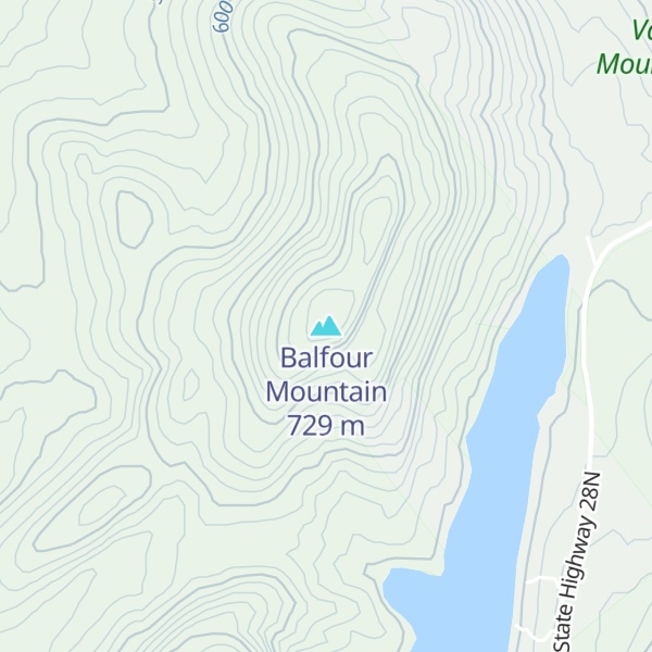 Map of Balfour Mountain
