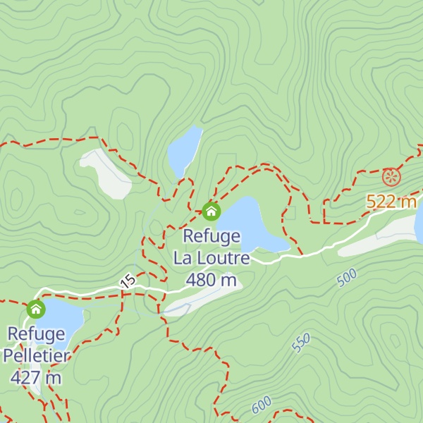 Map of Refuge La Loutre