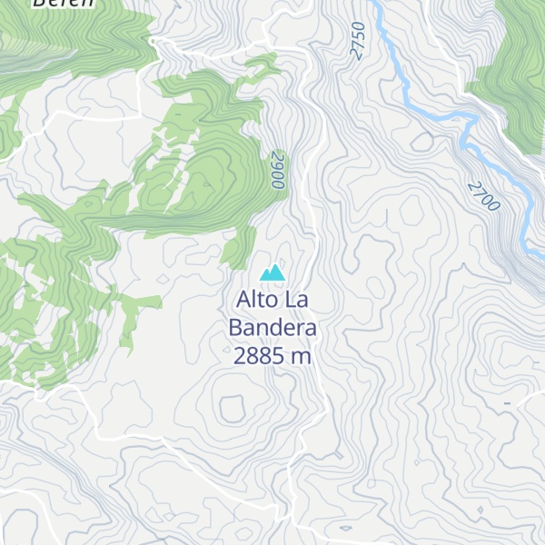 Map of Alto La Bandera