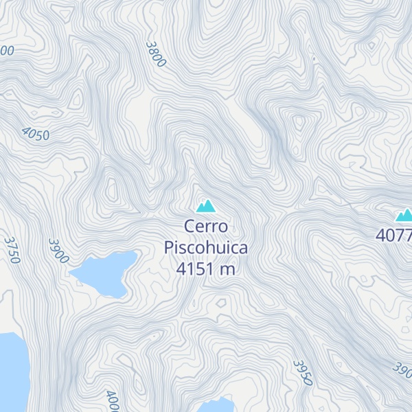 Map of Cerro Piscohuica