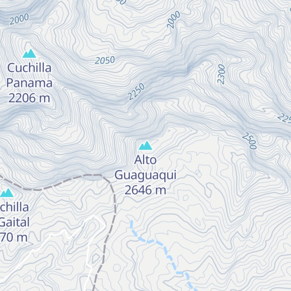Map of Alto Guaguaqui