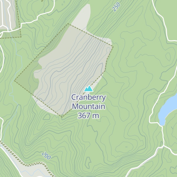 Map of Cranberry Mountain