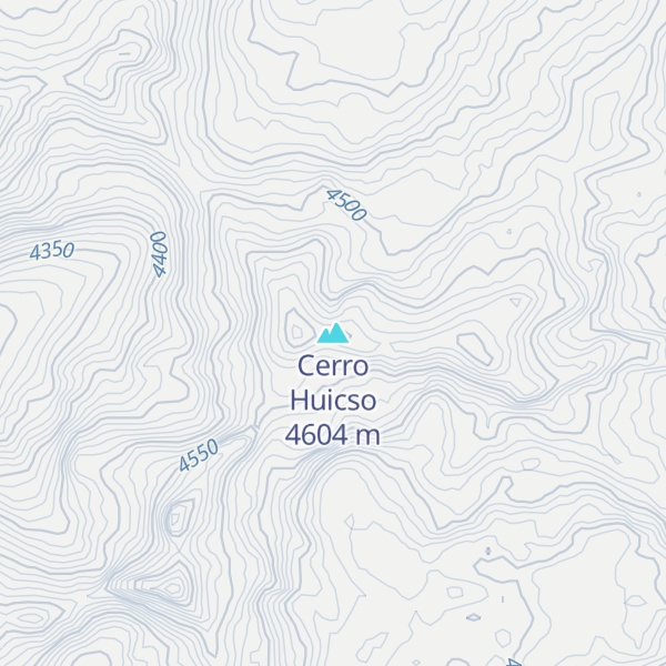 Map of Cerro Huicso