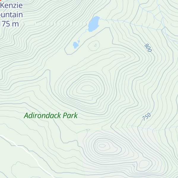 Map of Mount Tamarac