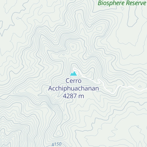 Map of Cerro Acchiphuachanan