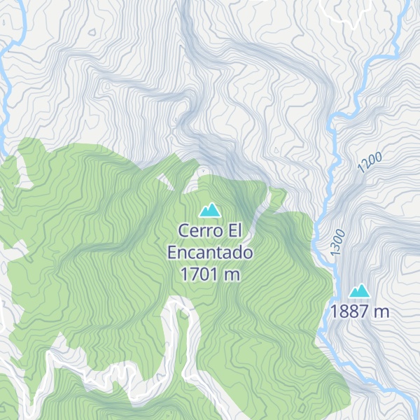 Map of Cerro El Encantado