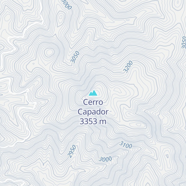 Map of Cerro Capador