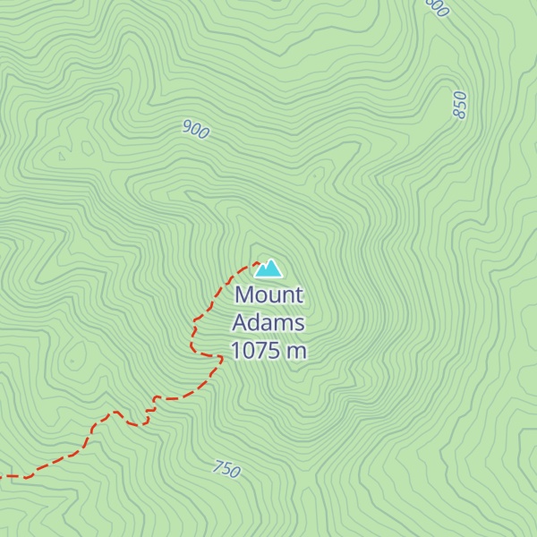 Map of Mount Adams