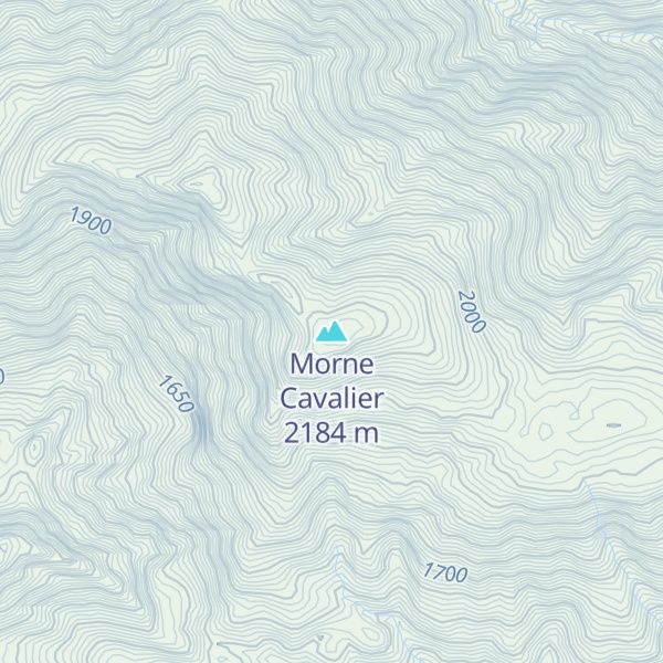 Map of Morne Cavalier
