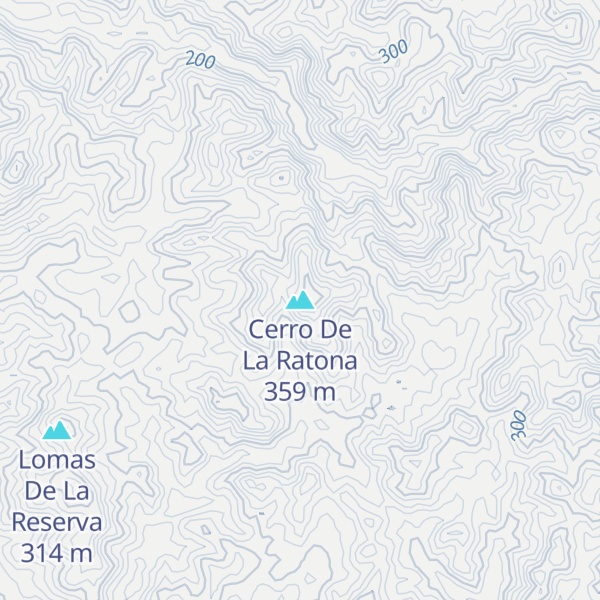 Map of Cerro De La Ratona