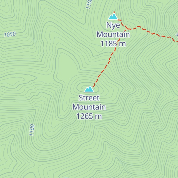 Map of Street Mountain