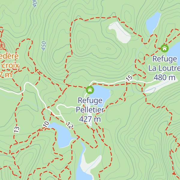 Map of Refuge Pelletier