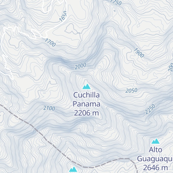 Map of Cuchilla Panama