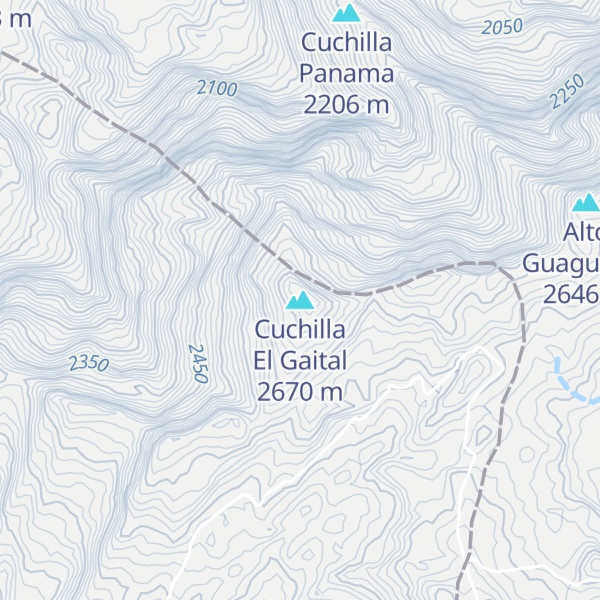 Map of Cuchilla El Gaital