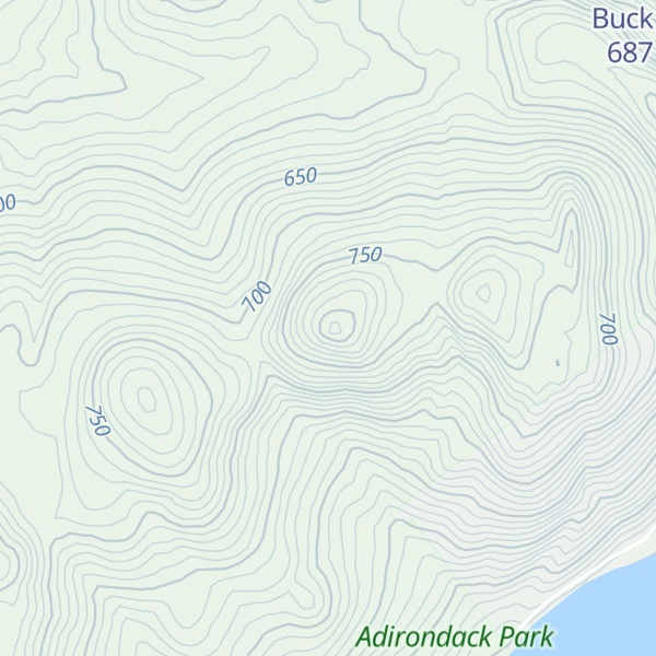 Map of Ross Mountain