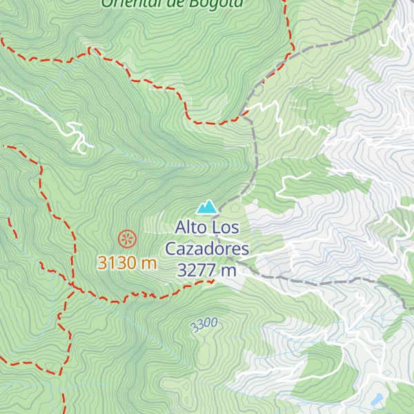 Map of Alto Los Cazadores
