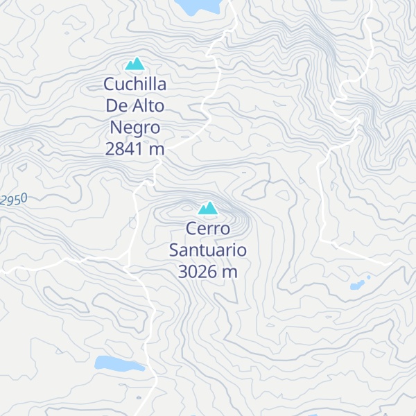 Map of Cerro Santuario