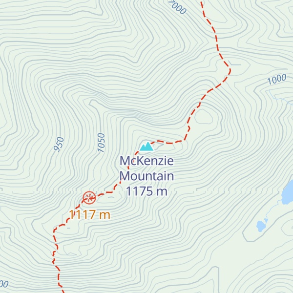 Map of McKenzie Mountain