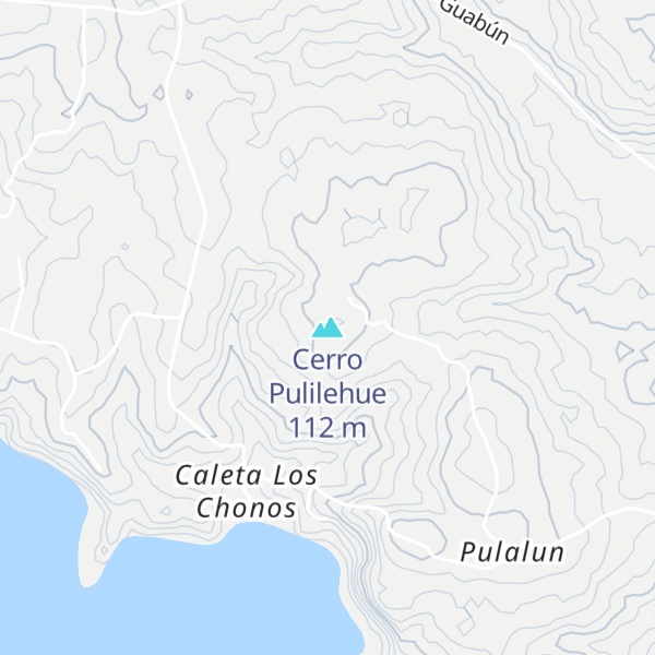 Map of Cerro Pulilehue