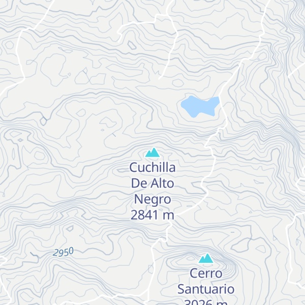 Map of Cuchilla De Alto Negro