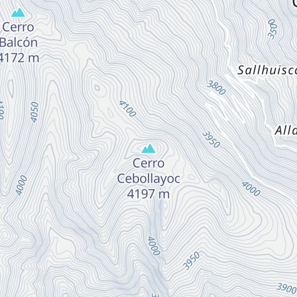 Map of Cerro Cebollayoc