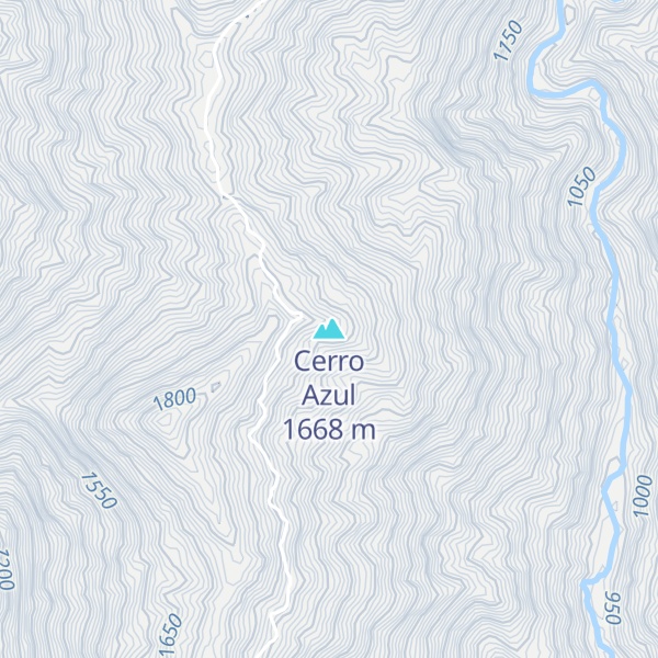 Map of Cerro Azul