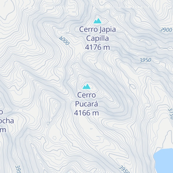 Map of Cerro Pucará