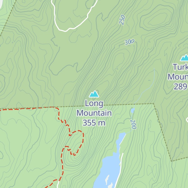 Map of Long Mountain