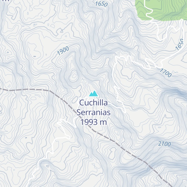 Map of Cuchilla Serranias