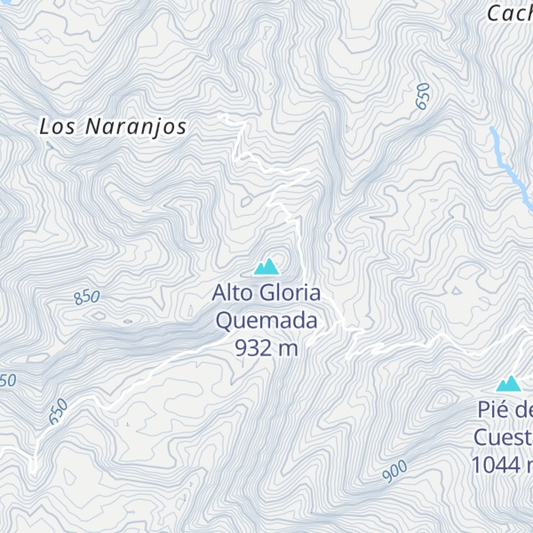 Map of Alto Gloria Quemada