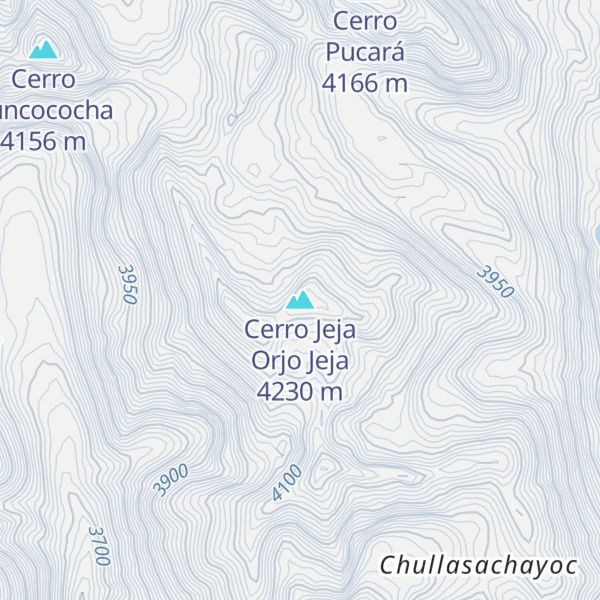 Map of Cerro Jeja Orjo Jeja