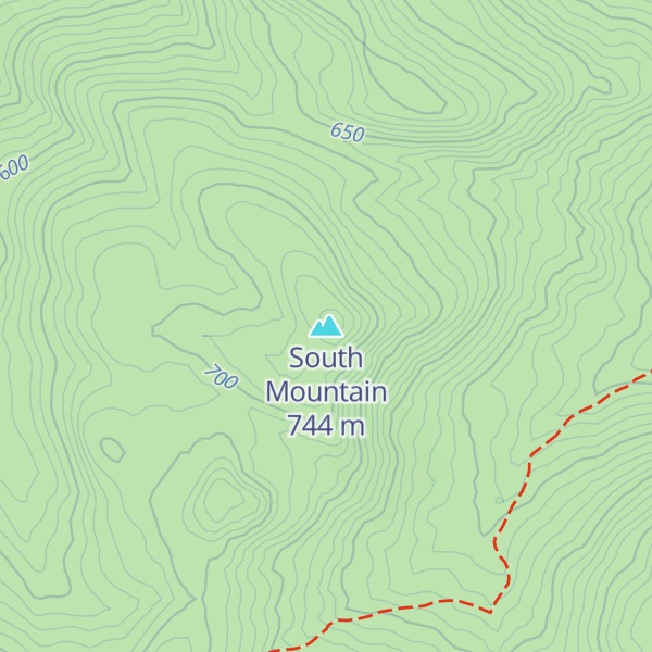 Map of South Mountain