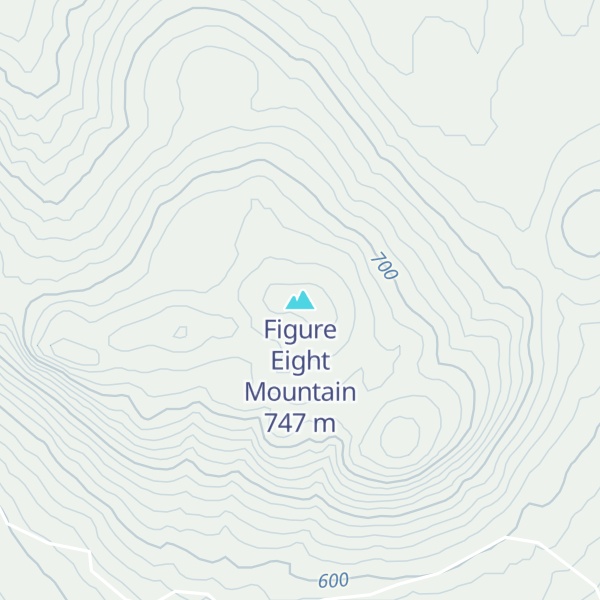 Map of Figure Eight Mountain