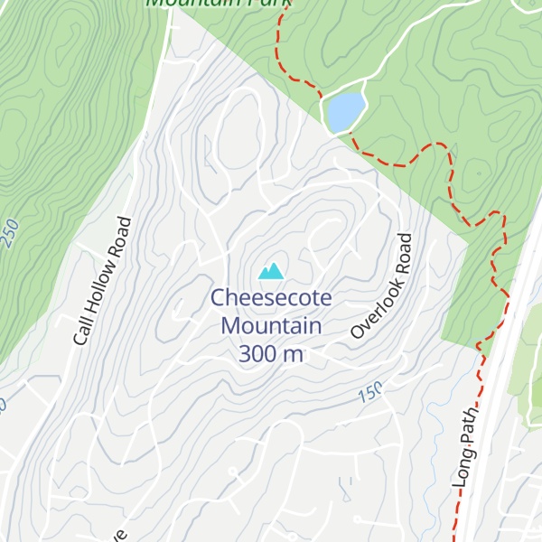 Map of Cheesecote Mountain