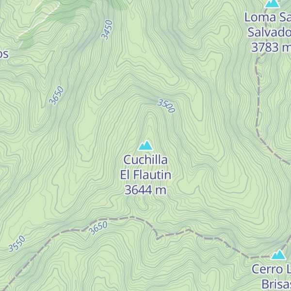 Map of Cuchilla El Flautin