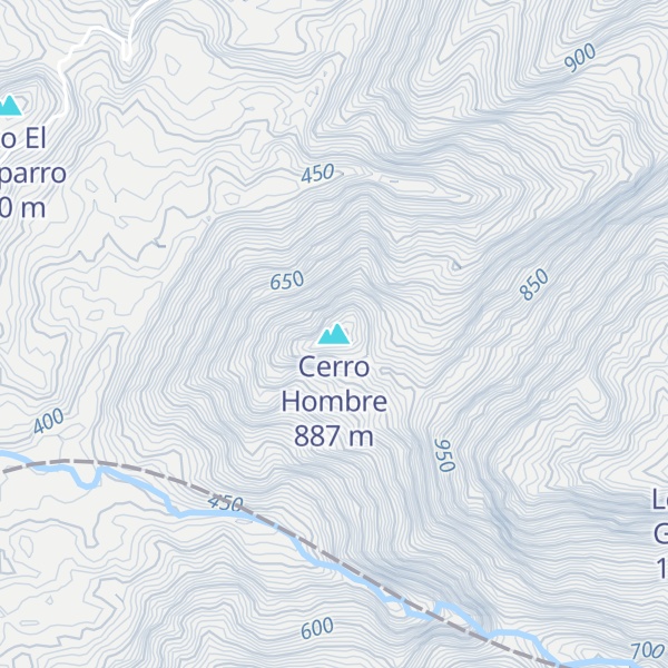 Map of Cerro Hombre