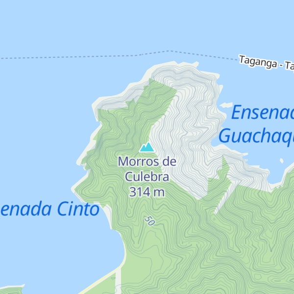 Map of Morros de Culebra