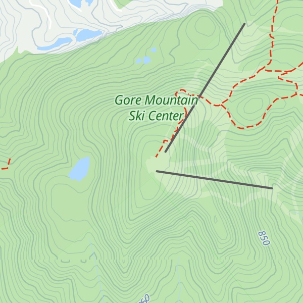Map of Gore Mountain