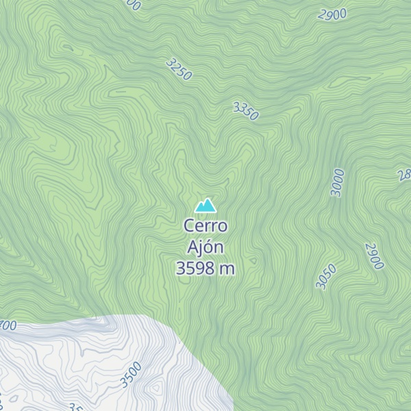 Map of Cerro Ajón
