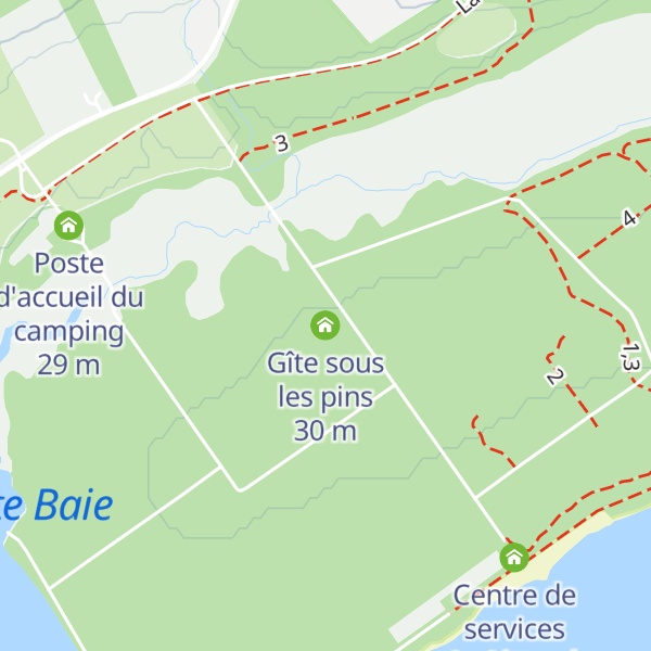 Map of Gîte sous les pins