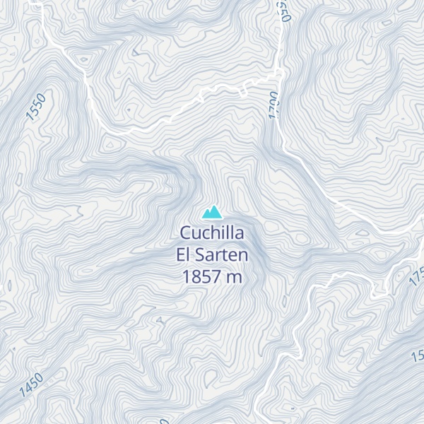 Map of Cuchilla El Sarten