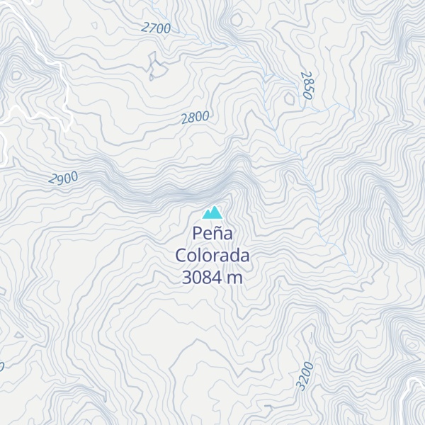 Map of Peña Colorada